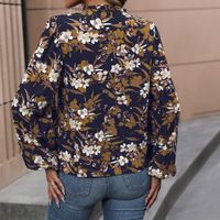 Mujeres Blusa Manga Larga Blusas Impresión Casual Estilo Vintage Flor main image 4