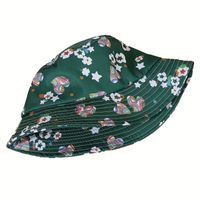 Unisex Casual Modern Style Simple Style Heart Shape Flower Printing Curved Eaves Bucket Hat main image 4