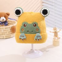 Children Unisex Cartoon Style Cute Frog Wool Cap main image 6