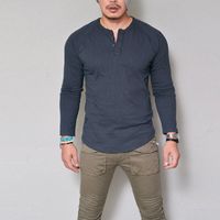 Hoodies Pour Hommes Manche Longue Décontractée Couleur Unie main image 2