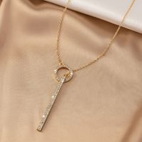 Vintage Style Geometric Solid Color Alloy Plating Women's Necklace main image 4