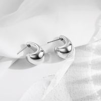 1 Pair Ig Style Simple Style Water Droplets Spray Paint Stainless Steel Arylic Ear Studs sku image 1