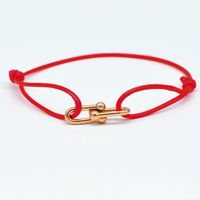 Simple Style Roman Style Geometric Color Block Stainless Steel Plating 18k Gold Plated Couple Bracelets sku image 3