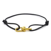 Simple Style Roman Style Geometric Color Block Stainless Steel Plating 18k Gold Plated Couple Bracelets sku image 22