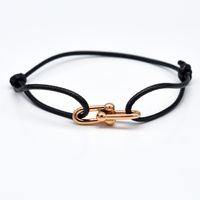 Simple Style Roman Style Geometric Color Block Stainless Steel Plating 18k Gold Plated Couple Bracelets sku image 24