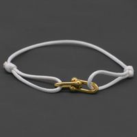 Simple Style Roman Style Geometric Color Block Stainless Steel Plating 18k Gold Plated Couple Bracelets sku image 28