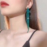 1 Pair Elegant Sweet Solid Color Plating Inlay Alloy Rhinestones Drop Earrings sku image 5