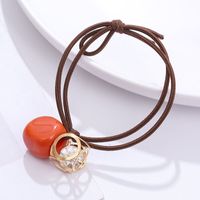 Simple Style Color Block Fabric Resin Hair Tie main image 4