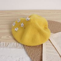 Girl's Korean Style Flower Beret Hat sku image 2