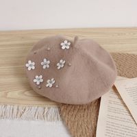 Girl's Korean Style Flower Beret Hat sku image 4