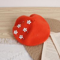 Girl's Korean Style Flower Beret Hat sku image 8