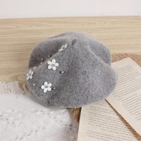 Girl's Korean Style Flower Beret Hat sku image 9