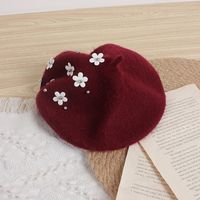Girl's Korean Style Flower Beret Hat sku image 10