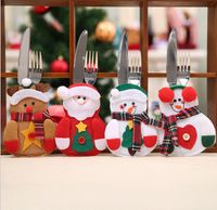 Christmas Nordic Style Christmas Santa Claus Snowman Cloth Party Cutlery Bag main image 2