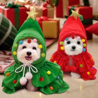 Casual Lindo Tela Navidad Árbol De Navidad Ropa Para Mascotas main image 1
