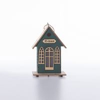 Christmas Nordic Style Modern Style Christmas House Wood Party Festival Ornaments sku image 2