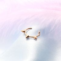 Hip-hop Simple Style Classic Style Solid Color Stainless Steel Polishing Plating Rivet 18k Gold Plated Lip Stud main image 4