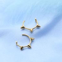 Hip-hop Simple Style Classic Style Solid Color Stainless Steel Polishing Plating Rivet 18k Gold Plated Lip Stud main image 2