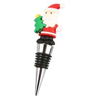 Christmas Cute Cartoon Pvc Aluminium Alloy Wine Stopper 1 Piece sku image 7