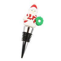 Christmas Cute Cartoon Pvc Aluminium Alloy Wine Stopper 1 Piece sku image 5