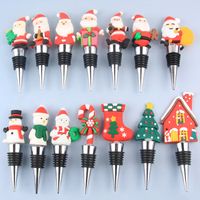 Christmas Cute Cartoon Pvc Aluminium Alloy Wine Stopper 1 Piece main image 6