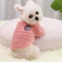 Simple Style Polyester Solid Color Pet Clothing main image 3