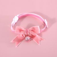 Elegant Polyester Christmas Solid Color Bow Knot Pet Accessories sku image 3