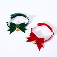 Elegant Polyester Christmas Solid Color Bow Knot Pet Accessories main image 2