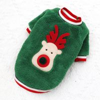 Cartoon Style Polyester Christmas Elk Pet Clothing sku image 7