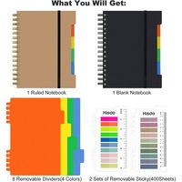1 Piece Solid Color School Paper Preppy Style Notebook main image 3