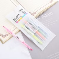 1 Set Colorful Class Learning Graduation Plastic Cute Fluorescent Pen main image 3