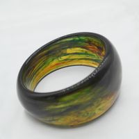 Vintage Style Gradient Color Arylic Women's Bangle main image 5