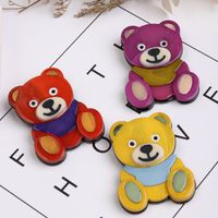 Classic Style Bear Arylic Printing Unisex Brooches main image 3