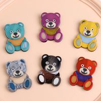 Classic Style Bear Arylic Printing Unisex Brooches main image 1