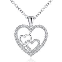Basic Modern Style Heart Shape Alloy Copper Plating Women's Pendant Necklace main image 3