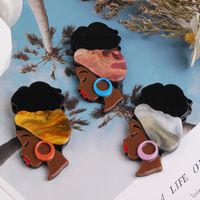 Classic Style Cartoon Character Arylic Printing Women's Brooches main image 1
