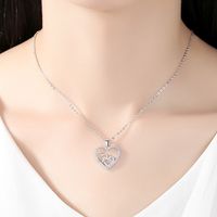 Basic Modern Style Heart Shape Alloy Copper Plating Women's Pendant Necklace main image 4