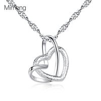 Simple Style Commute Heart Shape Copper Plating Pendant Necklace main image 5