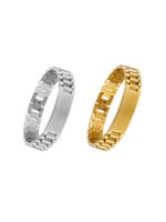 Simple Style Solid Color Titanium Steel Plating 18k Gold Plated Women's Bracelets main image 6