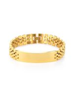 Simple Style Solid Color Titanium Steel Plating 18k Gold Plated Women's Bracelets main image 4