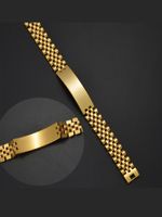 Simple Style Solid Color Titanium Steel Plating 18k Gold Plated Women's Bracelets main image 7