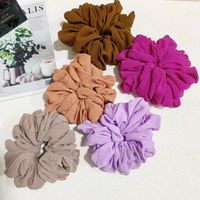 Vintage Style Classic Style Geometric Solid Color Cloth Hair Tie main image 1