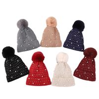 Unisex Lady Solid Color Eaveless Wool Cap main image 4