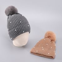 Unisex Lady Solid Color Eaveless Wool Cap main image 1