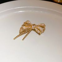 Vintage Style Flower Bow Knot Copper Women's Brooches sku image 8