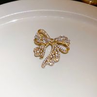 Vintage Style Flower Bow Knot Copper Women's Brooches sku image 5