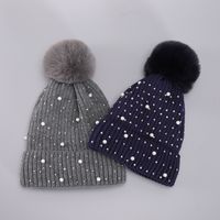 Unisex Lady Solid Color Eaveless Wool Cap main image 3