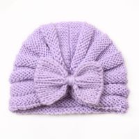 Girl's Basic Simple Style Bow Knot Wool Cap sku image 11