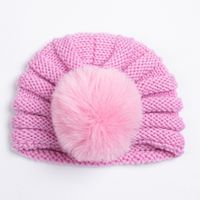 Girl's Casual Solid Color Wool Cap main image 4