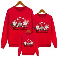 Family Look Santa Claus Printing Hoodie Family Matching Outfits main image 4